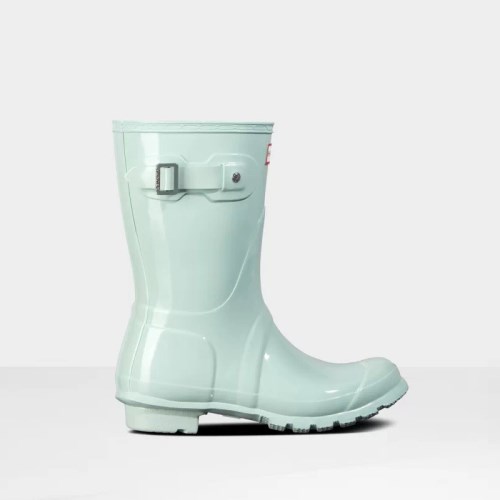 Hunter Original Gloss Short Rain Boots For Womens - NZ B4375